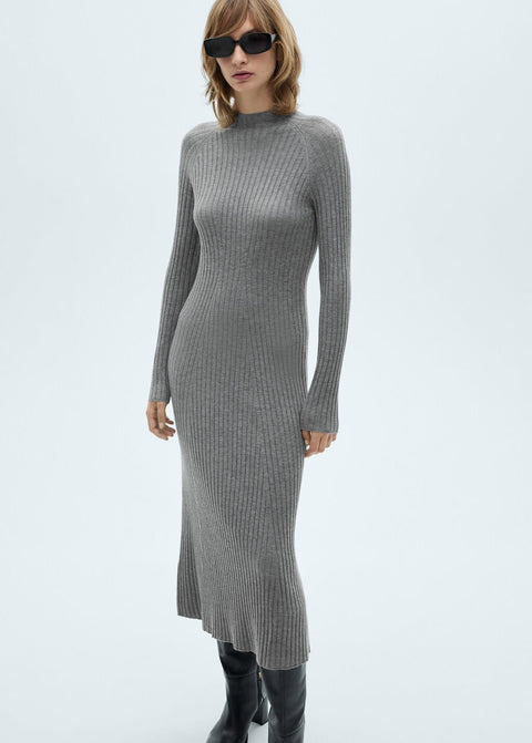 Mango dress maflurry in medium vigore grey