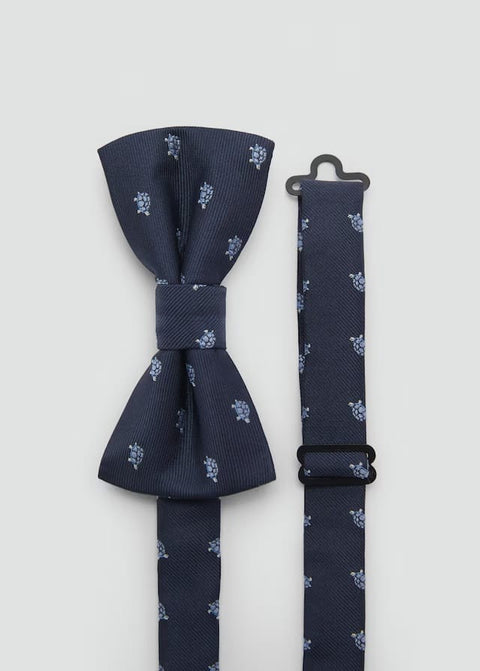 Mango bow tie tortoise in navy