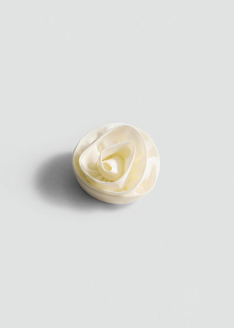 Mango hairband rosetta in raw/unbleached