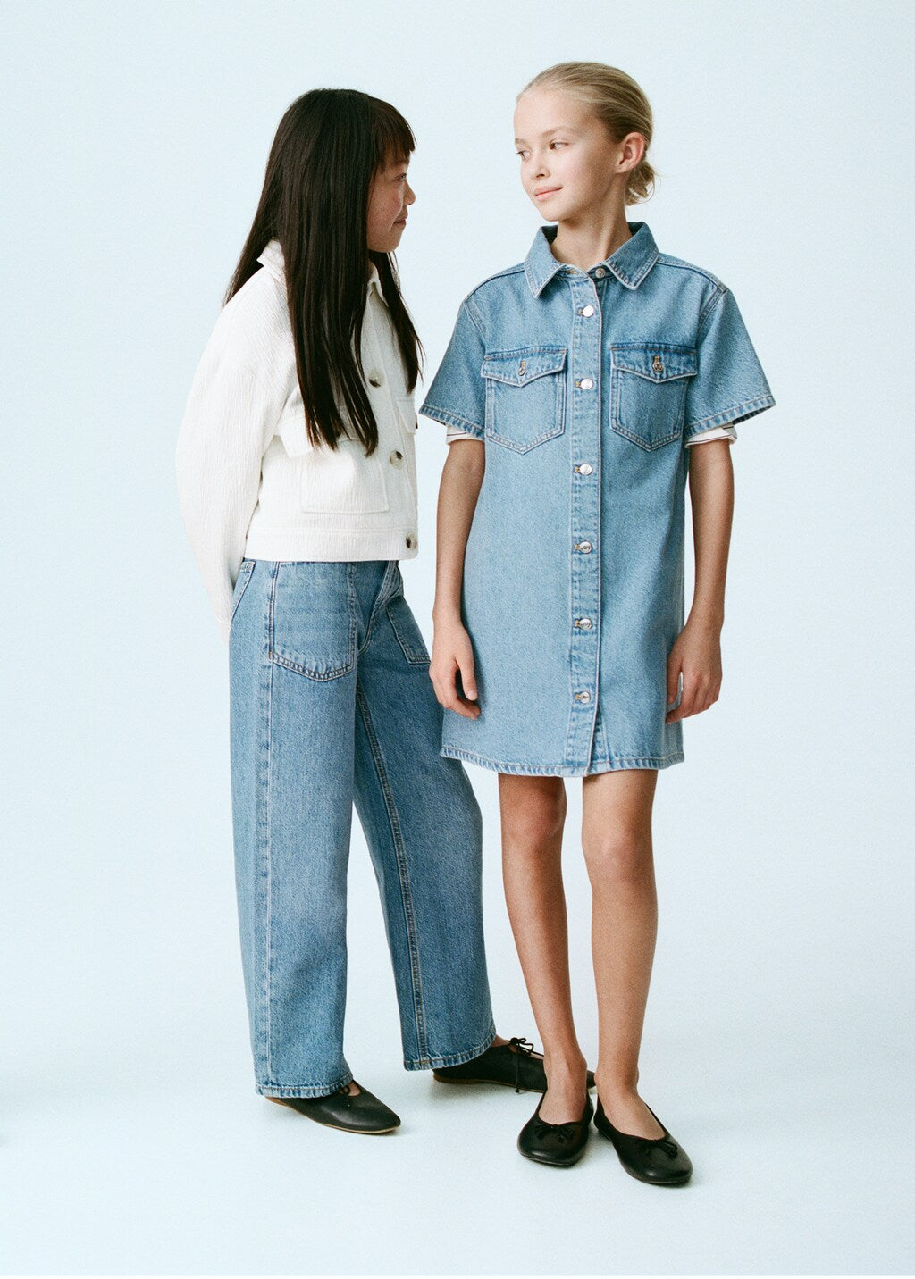 Mango dress andrea in medium denim - 99999999_01