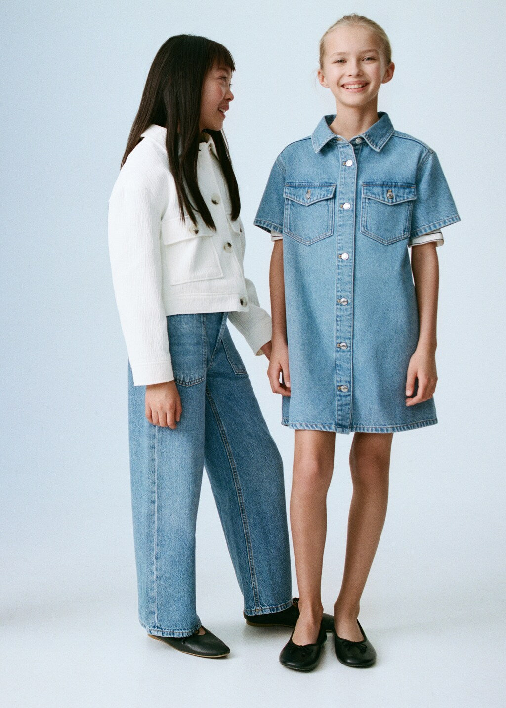 Mango dress andrea in medium denim - D6