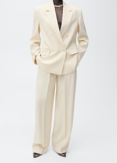 Mango trousers suki in vanilla