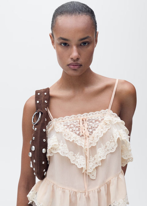 Mango top carino in pastel pink