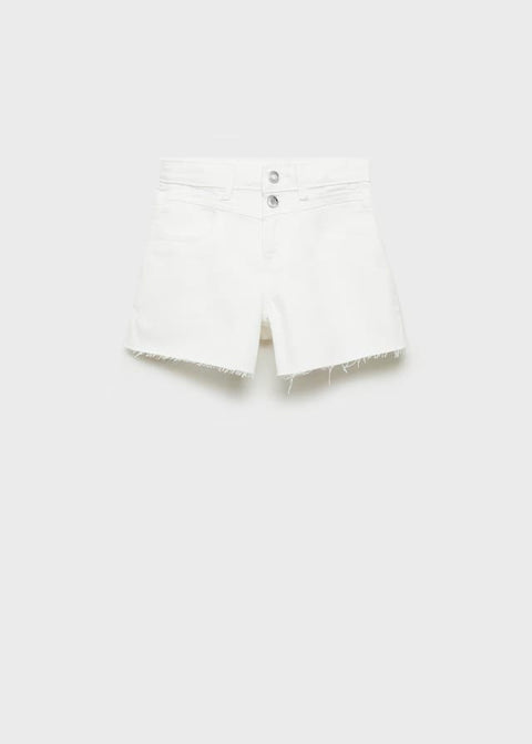 Mango shorts bianca in white