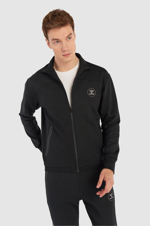 Hummel hmlROYAL zip jacket in black