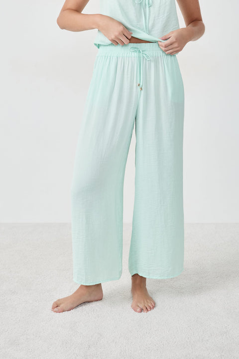 Etam cheeta 7/8eme - pantalon 7/8 in celadon