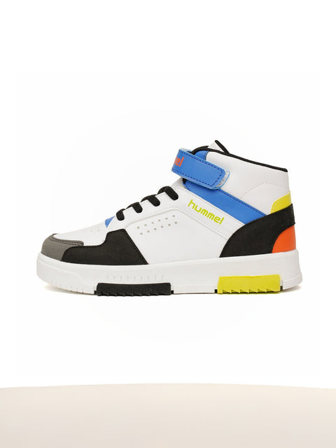 Hummel courfu jr. in white/black/blue