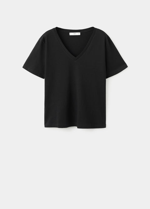 Mango camiseta chalspi in black