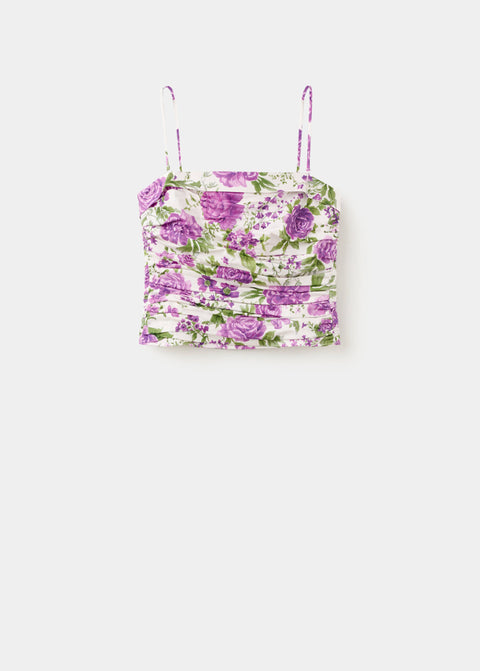 Mango top rufy in off white