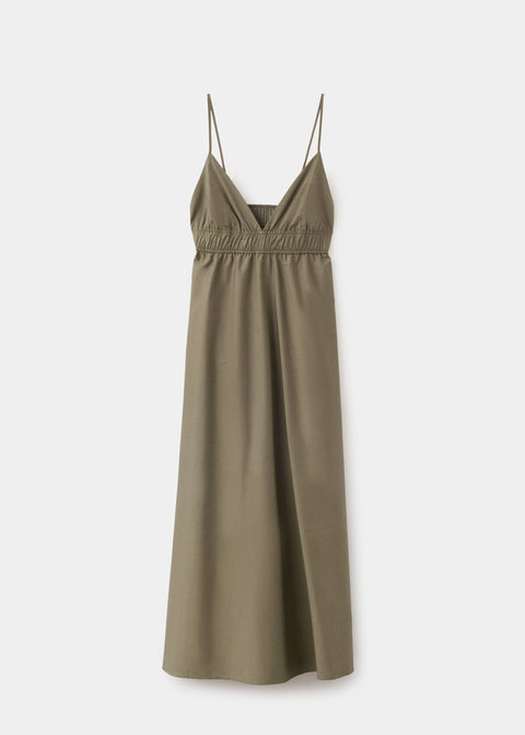 Mango dress olga in green