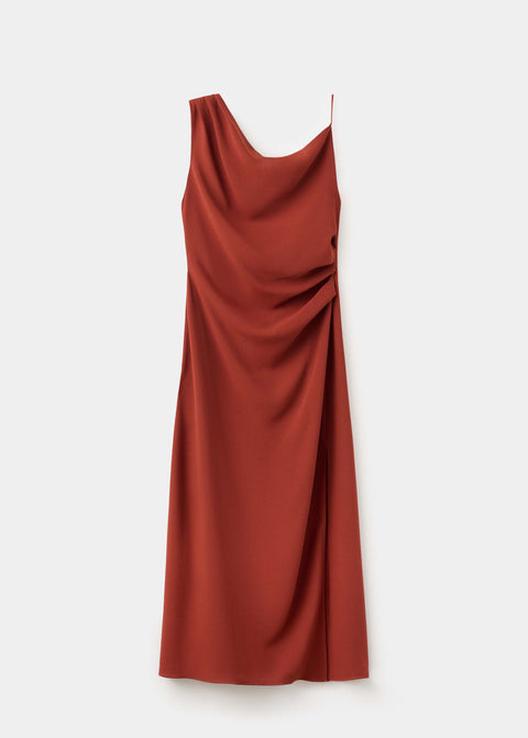 Mango dress marilyn in terracotta
