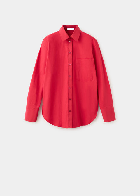 Mango shirt juanes in red