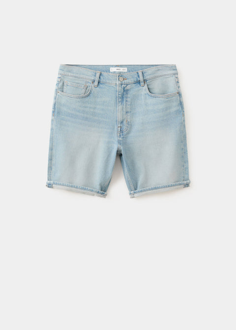 Mango bermudas rock in light denim