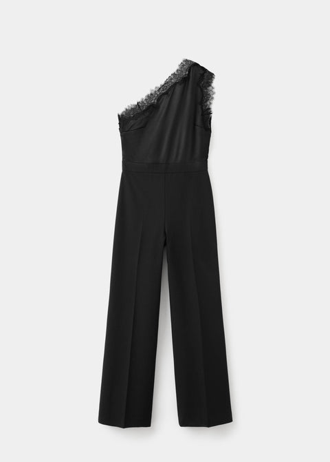 Mango jumpsuit audrey in black