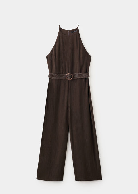 Mango jumpsuit le in chocolate