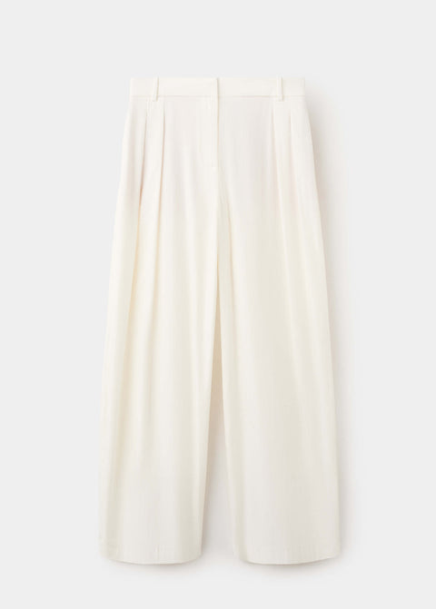 Mango trousers kasha in white
