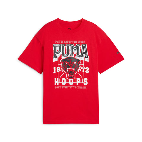 PUMA Rival rage basketball tee in for all time red