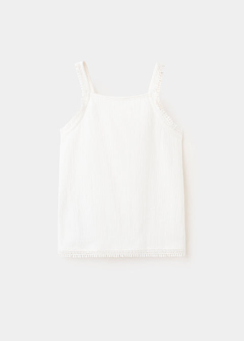 Mango t-shirt sandra in off white