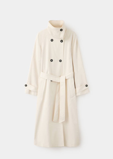 Mango trenchcoat cielo in off white