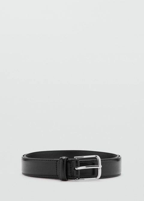 Mango cinturon basic in black