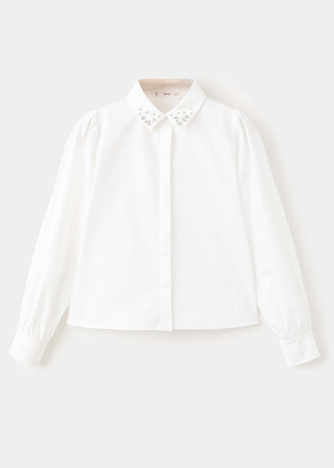 Mango shirt sharon in white