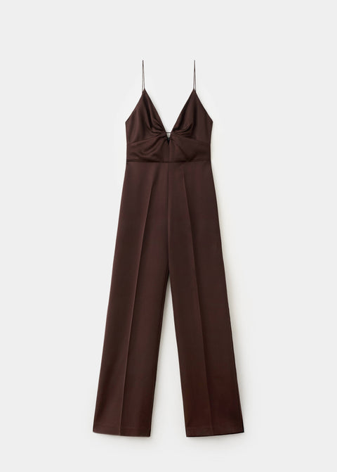 Mango jumpsuit any in chocolate
