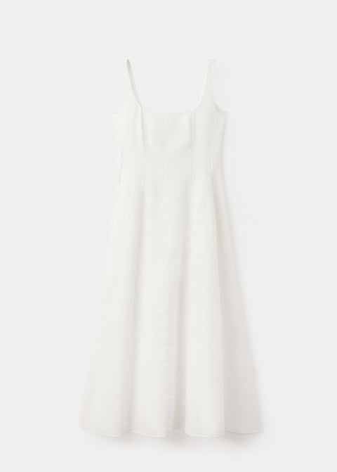 Mango dress lena in white