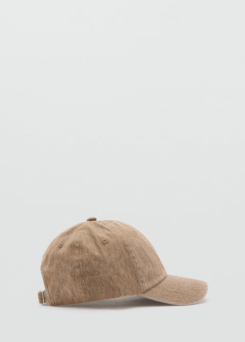 Mango gorra basic in beige