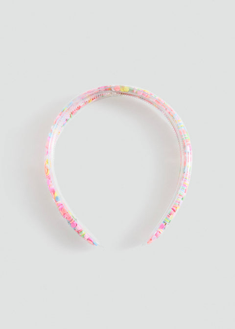 Mango headband confeti in pink