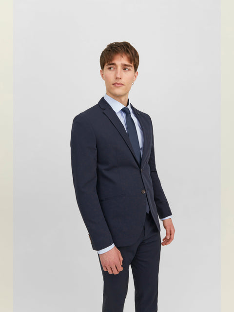 JACK & JONES JACSOLID tie in navy blazer