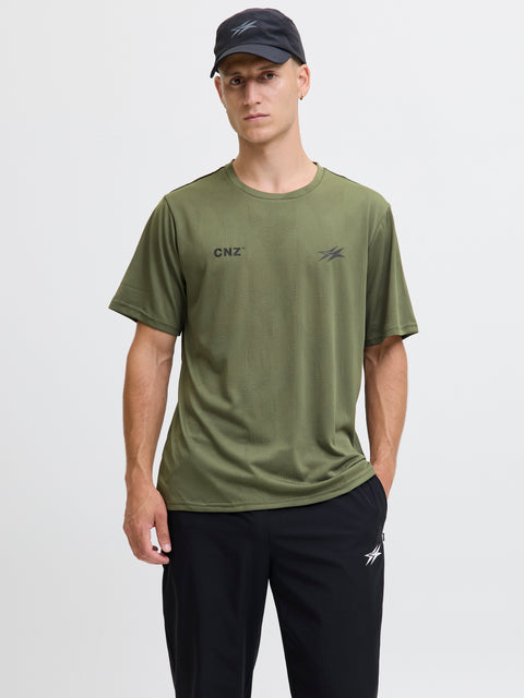 JACK & JONES JCOCNZ paris t-shirt in grape leaf