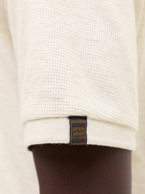 JACK & JONES JJDAYTONA polo in antique white melange