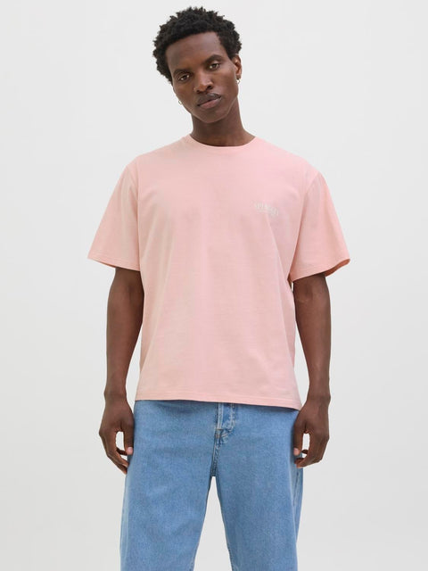 JACK & JONES JORHYDRA photo tee crew neck in tickled pink
