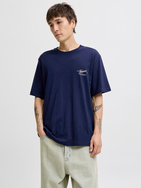 JACK & JONES JORINWOOD photo tee crew neck in ocean cavern