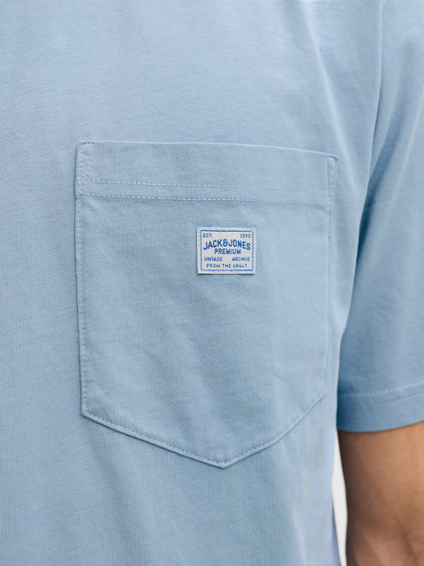 JACK & JONES JPRBLUCALEB tee in ashley blue