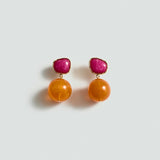 Mango earrings jerry in fuchsia