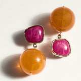 Mango earrings jerry in fuchsia