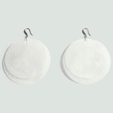 Mango earrings oblea in silver