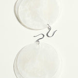 Mango earrings oblea in silver