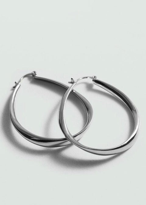 Mango earrings jimena in silver