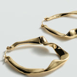 Mango earrings juana in gold