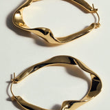 Mango earrings juana in gold