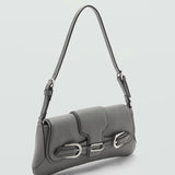 Mango shoulder bag nachi in grey