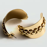 Mango earrings lima in gold