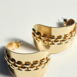 Mango earrings lima in gold