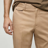 Mango trousers mayol in beige
