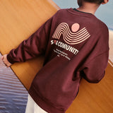 Mango sweatshirt comun in eggplant