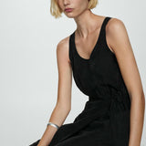 Mango dress tofe in anthracite