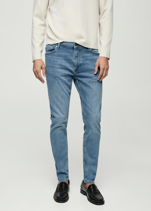 Mango jeans jude in medium denim