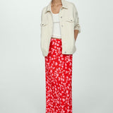 Mango skirt bombai in red